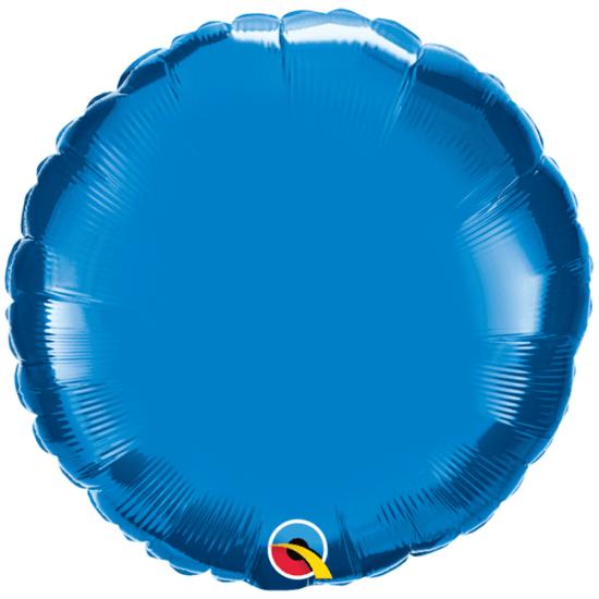 Mavi Yuvarlak Folyo Balon 45 cm