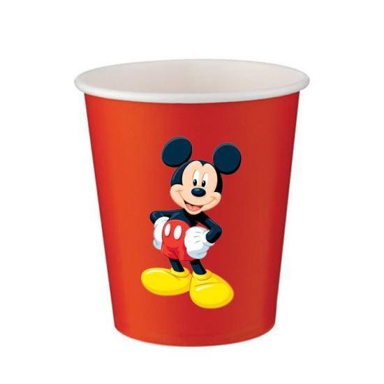Mickey Mouse Temalı Stickerlı Bardak - 5 Adet