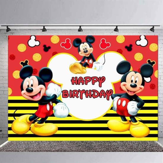 Mickey Mouse Doğum Günü Branda Afişi