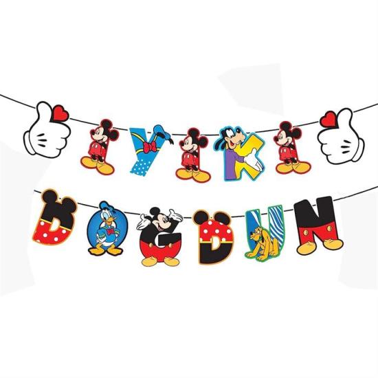 Mickey Mouse özel kesim İyi ki Doğdun Yazı