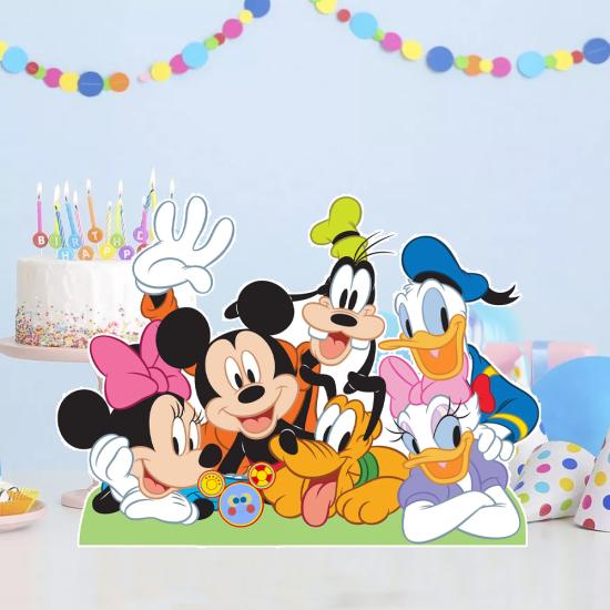 Mickey Disney Family Konsepti Ayaklı Dekor Pano