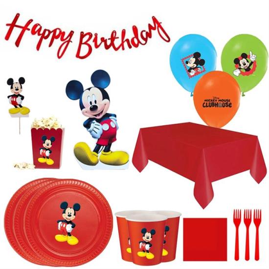 Mickey Mouse Doğum Günü Seti 10 Kişilik