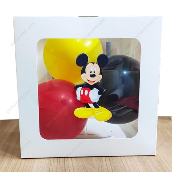 Mickey Mouse Konseptli Şeffaf Kutu Seti 25 cm
