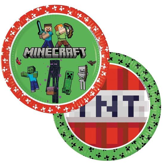 Minecraft Konsepti Lisanslı Tabak 8’li