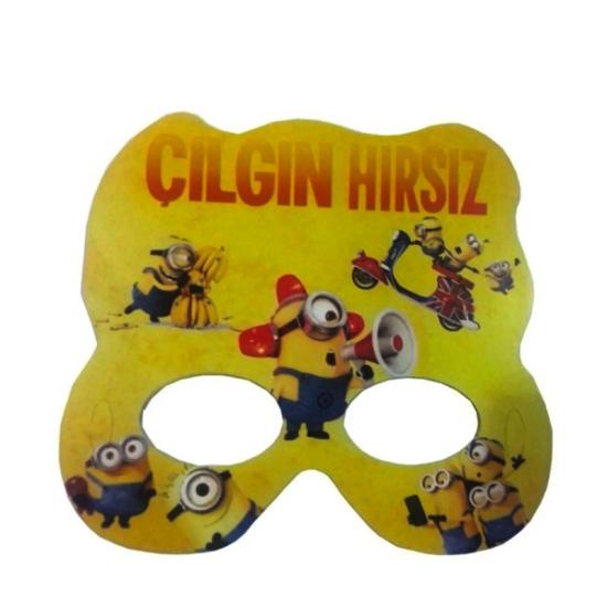 Minion Konseptli 6’lı Karton Maske 