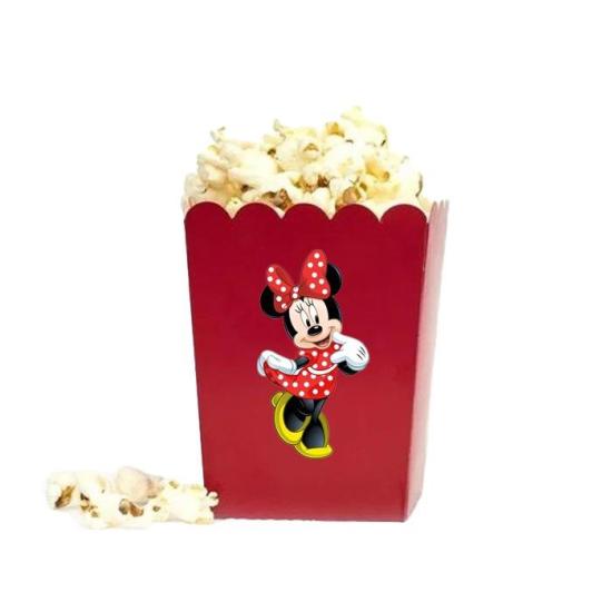 Minnie Mouse Temalı Popcorn Mısır Kutusu - 5 Adet