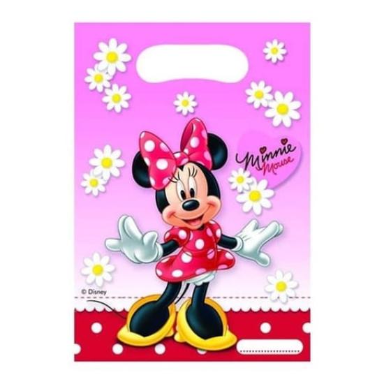 Minnie Mouse Konseptli Kırmızı Poşet