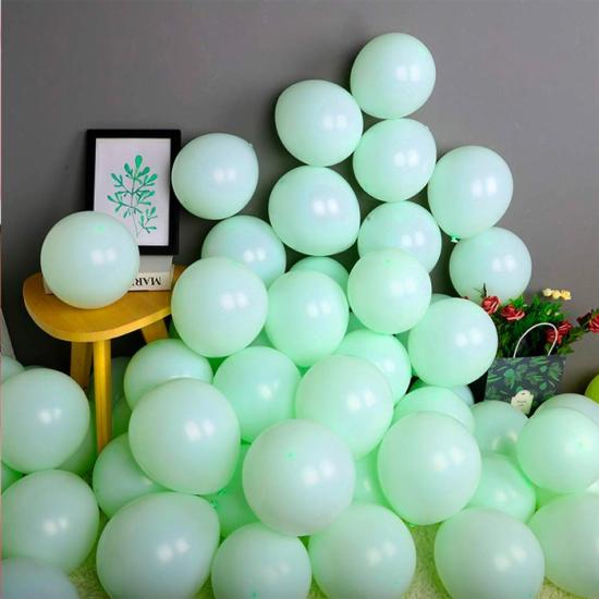 Yeşil Soft Renk Makaron Balon - 5 Adet