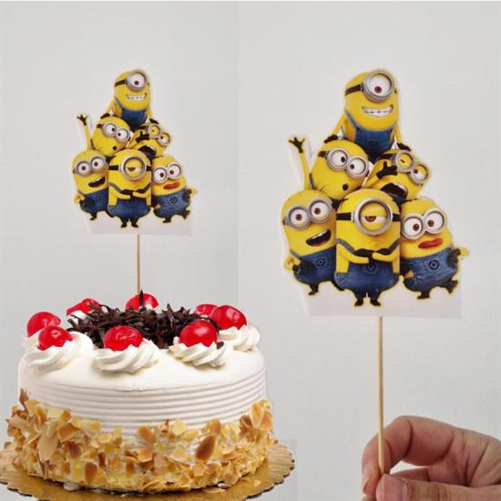 Minions Temalı Çubuklu Maket Süs