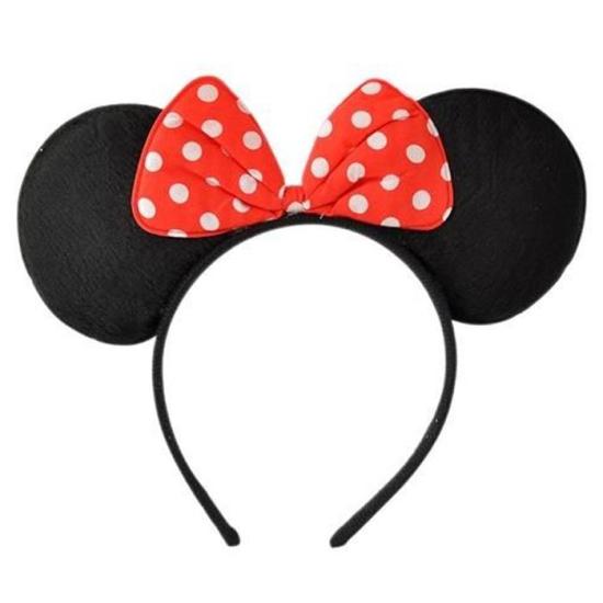 Minnie Mouse Temalı  Kırmızı Siyah Taç