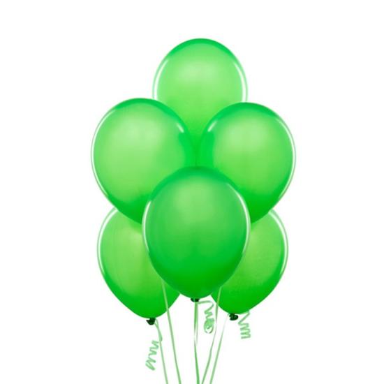Baskısız Yeşil Metalik  Lateks Balon - 5 Adet