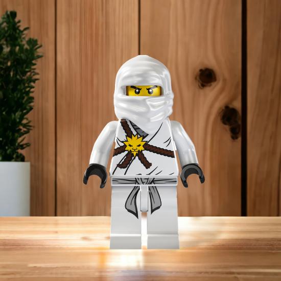 Ninja Go Beyaz Karakter Ayaklı Dekor Pano 30 cm