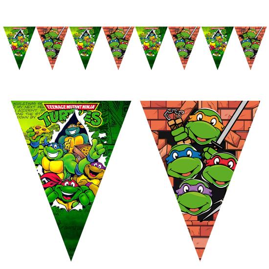 Ninja Turtles Temalı Flama Bayrak