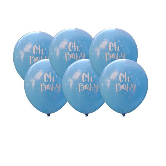 Mavi Oh Baby Baskılı Balon 5’li