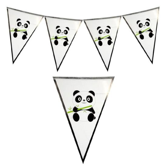 Panda Temalı Flama Bayrak - 2 metre