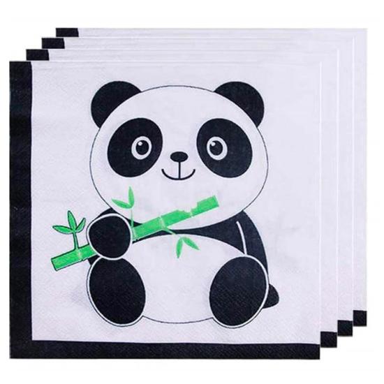 Sevimli Panda Konseptli Peçete 20 adet