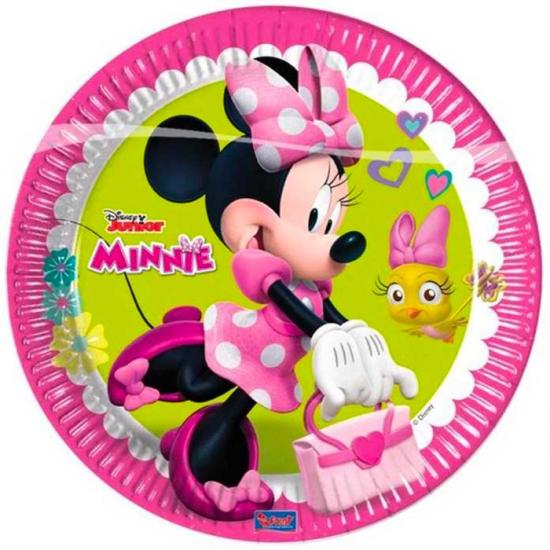 Minnie Mouse konseptli Tabak 8 adet 23 cm