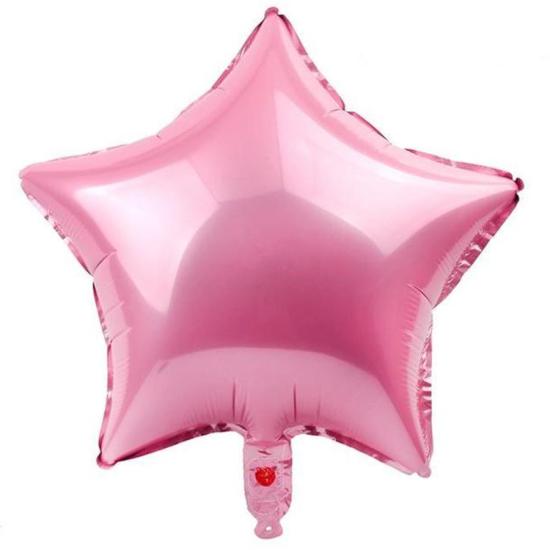 Pembe Yıldız  Folyo Balon 40 cm