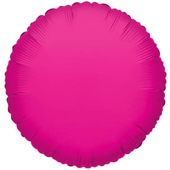 Pembe Yuvarlak Folyo Balon 45 cm