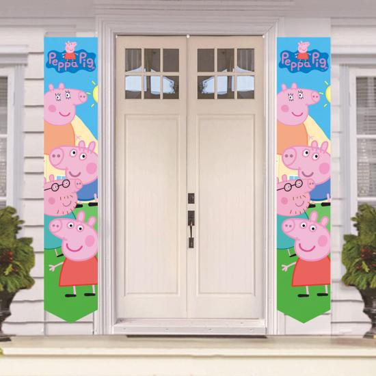 Peppa Pig Temalı Asmalı Kapı Süsü 2’li