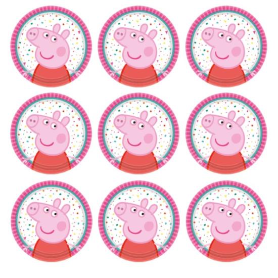 Peppa Pig konseptli Sticker 10 Adet
