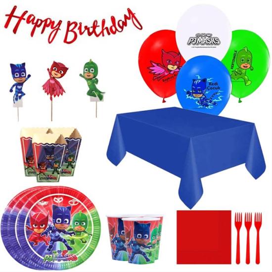PJ Masks Doğum Günü Seti 8 Kişilik