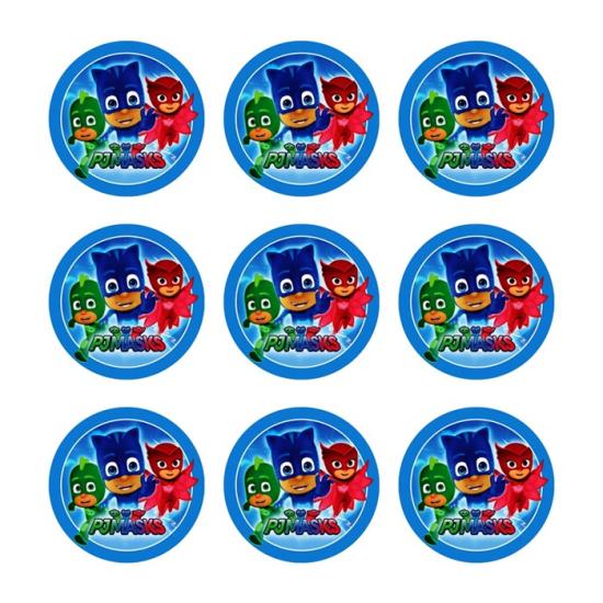 Pj Masks Pijamaskeliler konseptli Sticker 10 Adet - 5 cm