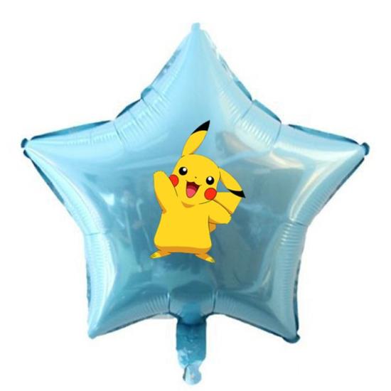 Pokemon Pikachu Konsepti Yıldız Folyo Balon