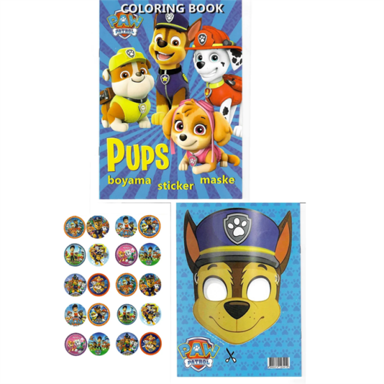 Paw Patrol Temalı Boyama Kitabı 