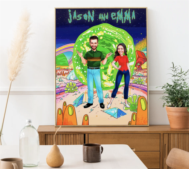 Rick and Morty  Poster - Kişiye Özel