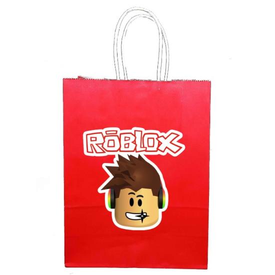 Roblox Temalı Karton Hediye Çantası - 1 Adet