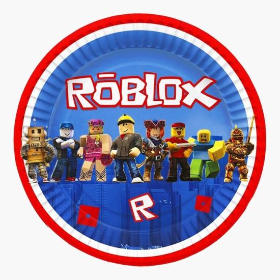 Roblox Temalı Karton Tabak 8 Adet