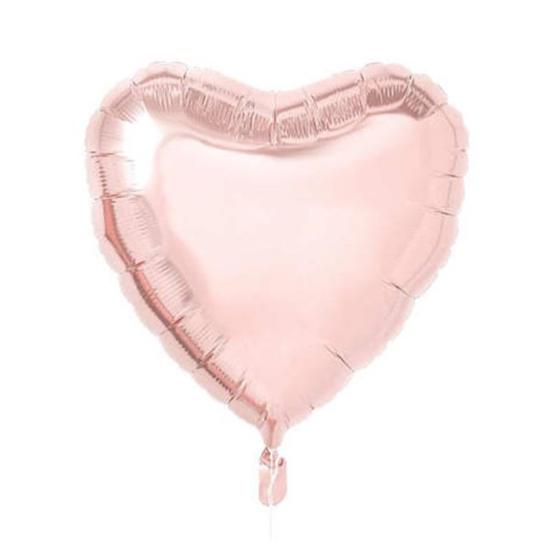Rose Kalp Şeklinde Folyo Balon 60 cm