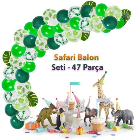 Safari Temalı Balon Seti - 47 Parça