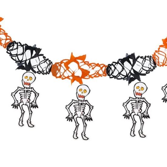 Cadılar Bayramı Kağıt Uzar Süs - İskelet