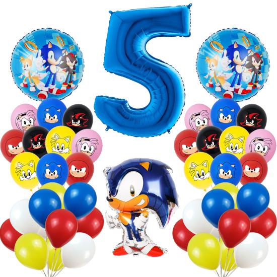 Sonic Konsepti Doğum Günü Balon Seti