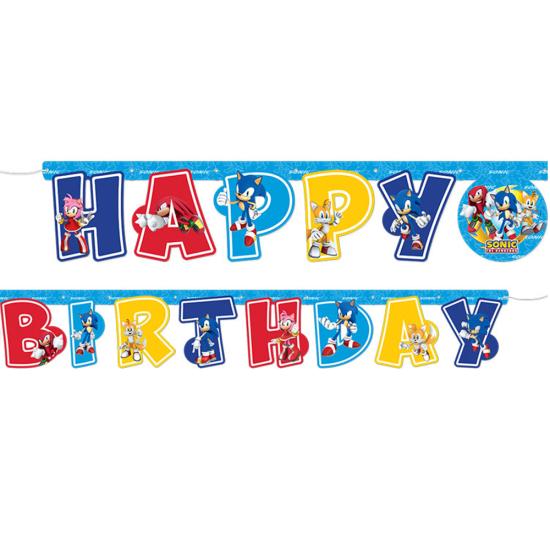 Sonic Konsepti Happy Birthday Banner