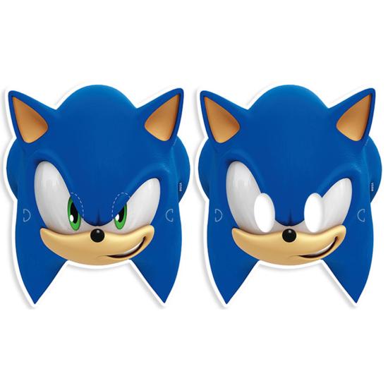 Sonic Konsepti Lisanslı Kağıt Maske 6’lı