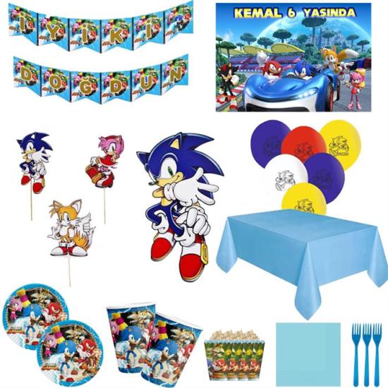 Sonic Boom Doğum Günü Seti 16 Kişilik