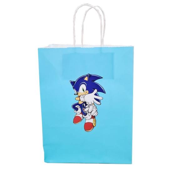 Sonic Temalı Karton Hediye Çantası - 1 Adet