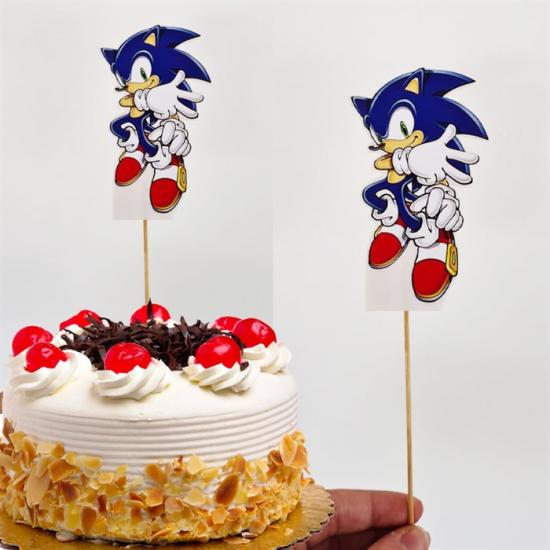 Sonic Temalı Çubuklu Maket Süs