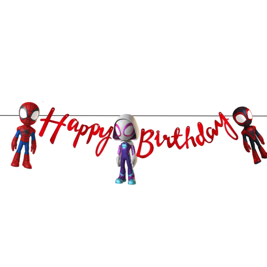 Spidey ve İnanılmaz Arkadaşları Konseptli Happy Birthday