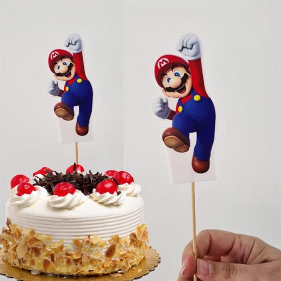 Super Mario Temalı Çubuklu Maket Süs