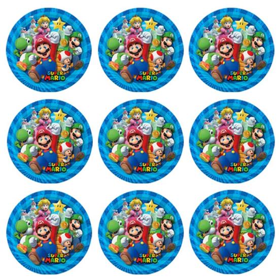 Super Mario Konsepti Sticker 5 cm