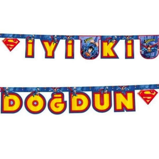 Superman Temalı İyi ki Doğdun Banner