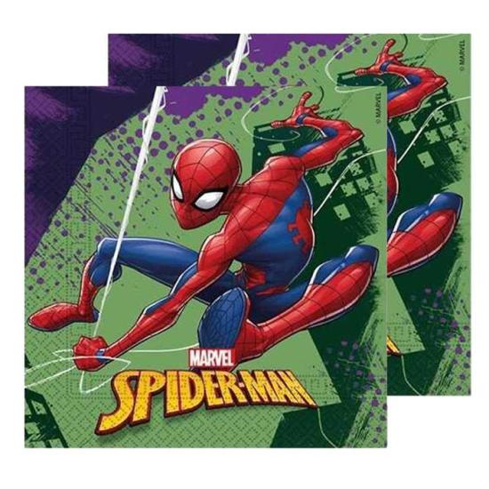 Spiderman Konseplti Peçete 20 Adet