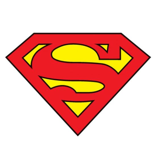 Superman Konseptli Sticker 12 cm 1 adet