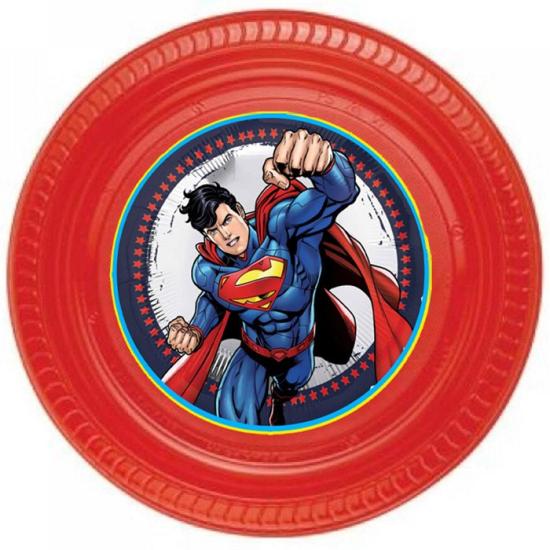 Superman Temalı Stickerlı Tabak - 5 Adet