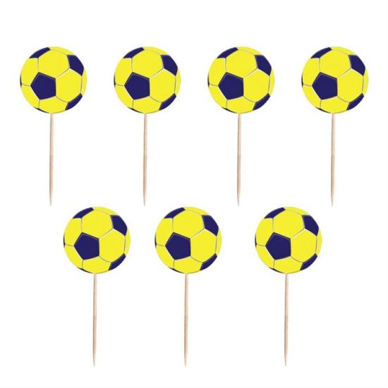 Sarı Lacivert Futbol Topu Kürdan