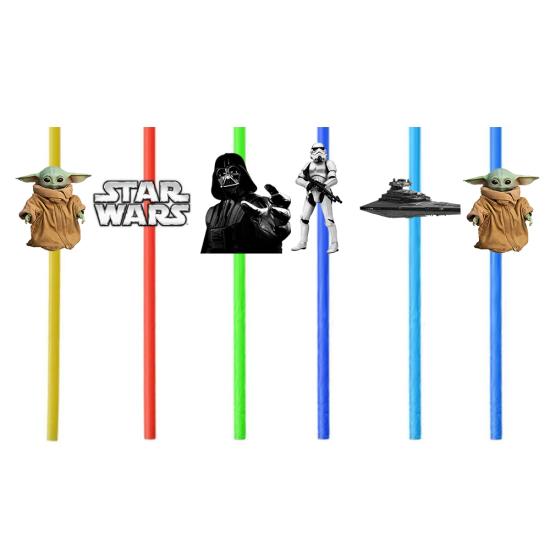 Star Wars Konseptli Plastik Pipet